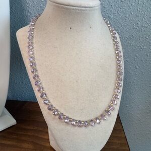 Lavender Purple Glass Hand-crafted Necklace